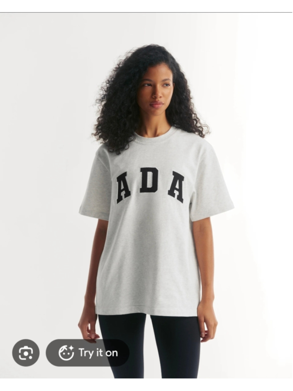 Adanola ADA Oversized T-Shirt XL Light Grey Melange Organic Cotton NWT - Picture 2 of 11